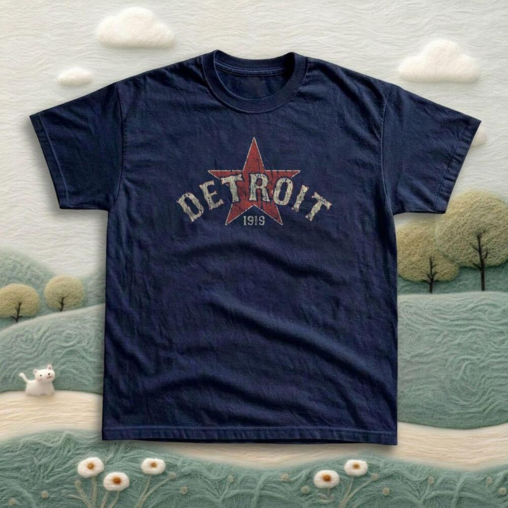 Y2K Style Detroit Star Gildan T-Shirt